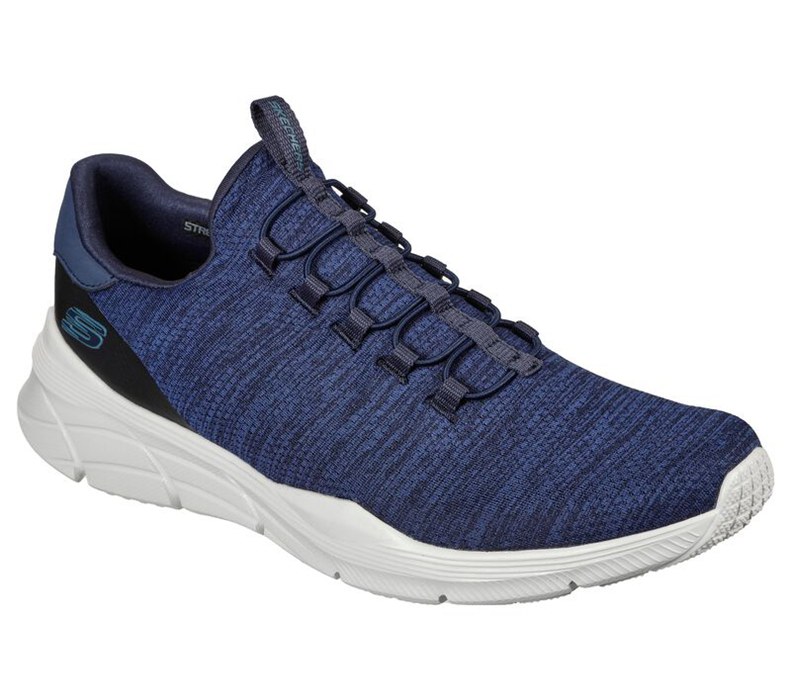 Skechers Herr Marinblå/Blå Slip On - Relaxed Fit: Equalizer 4.0 - Voltis - Sverige (GEWOP-8701)